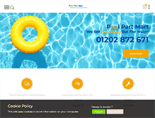 Tablet Screenshot of poolpartmart.co.uk